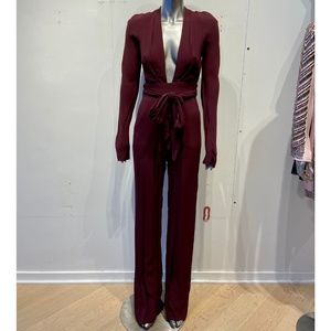 Bec & Bridge Bisou Bisou Jumpsuit Bordeaux